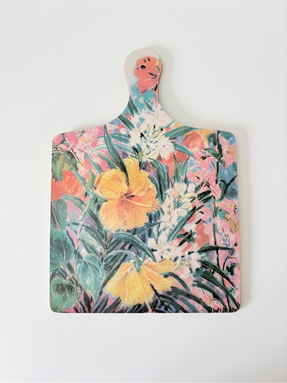 Eva Wilkin Art Cutting Board Botanical Tropical Islands West Indies Artist